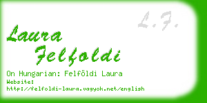 laura felfoldi business card